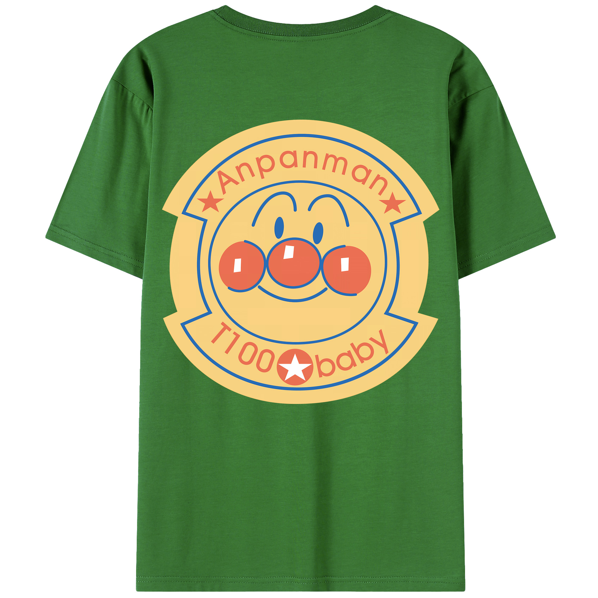 （画像用） アンパンマン Anpanman レディース半袖Tシャツ(バックプリント)